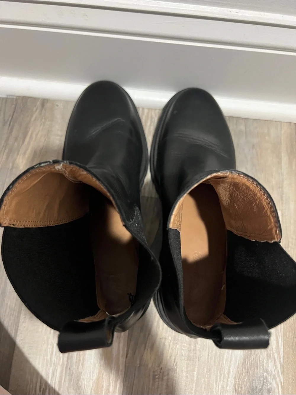 Madewell Black The Bradley Chelsea Lugsole Boots Size 10